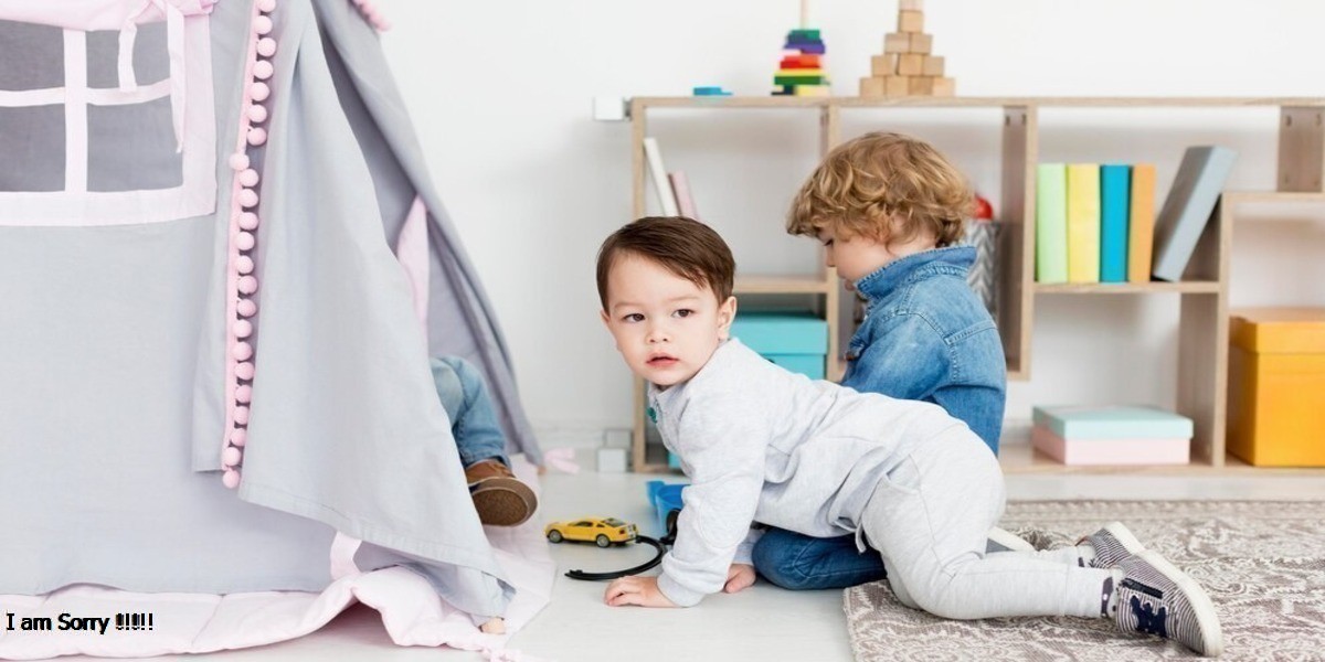 two children playing with toys